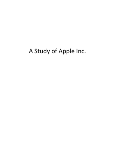 A Study of Apple Inc.