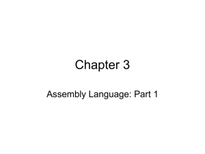 assembly language instructions.
