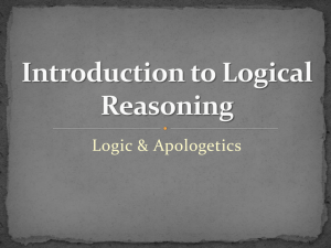 Basics of Logic & Arguments