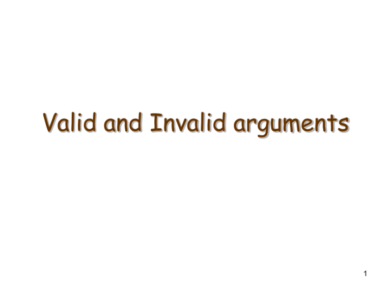 invalid arguments