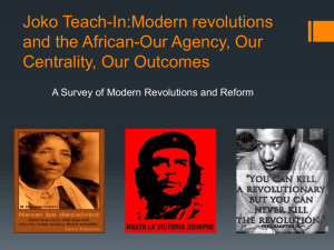 Joko Teach-In:Modern revolutions and the African