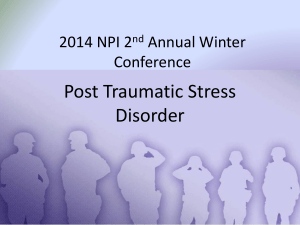 PTSD Update - Nurse Practitioners Idaho
