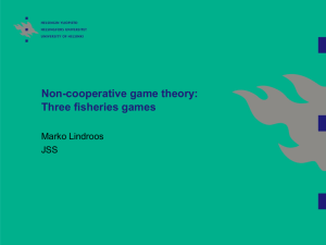 Non-cooperative game theory