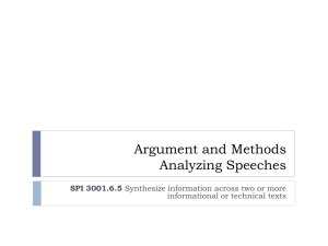 Arguments and methods PPT