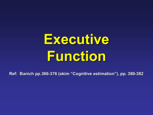 Executive Function 1..