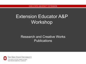 updated July 2012 by OSU Extension Administrative Cabinet