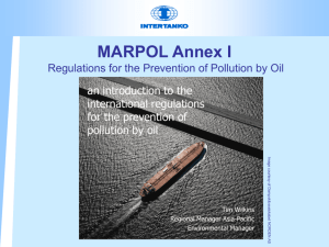 MARPOL Annex I Regulations for the Prevention of