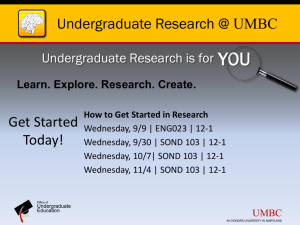 YOU - Undergraduate Research