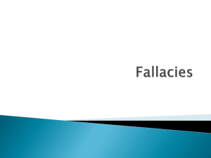 Fallacies - Where can my students do assignments that require