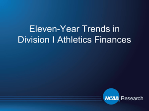 PowerPoint Presentation: Eleven-Year Trends in Division I Athletics