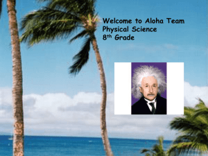 8th Grade Science Team Aloha Debbie Yakulis