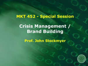 Marketing Special Session