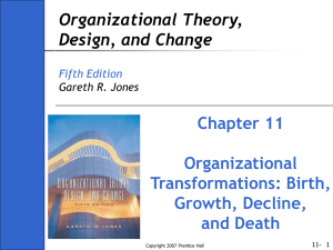 The Institutional Theory of Organizational Growth (cont.)