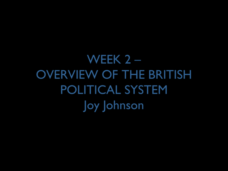 What Is British Political System