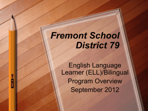 What is the ELL curriculum? - Fremont School District 79