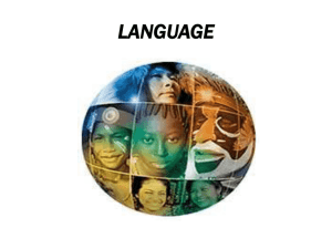 HISTORY OF LANGUAGE - Behavioral & Social Sciences