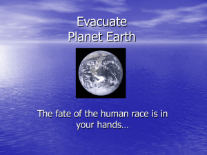 Evacuate Planet Earth