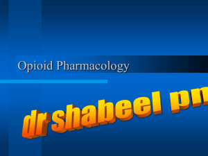 Opioid-Pharmacology