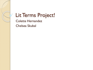 Lit Terms Project!