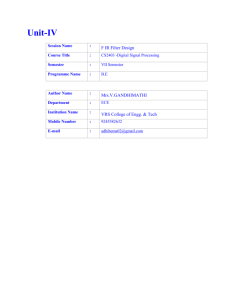 DSP-UNIT-IV
