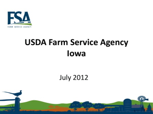 USDA Farm Service Agency & The 2008 Farm Bill