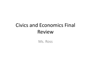 Civics and Economics Final Review