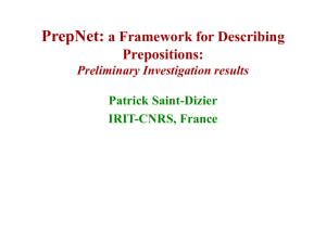 PrepNet: a Framework for Describing Prepositions: Preliminary
