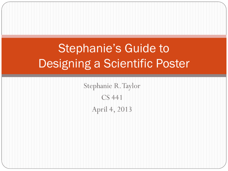 how to make a scientific poster