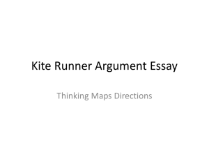 Kite Runner Argument Essay