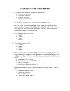 Econ 101 Final Review Practice Test