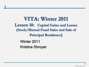 Lesson 10:Capital Gains or Loss