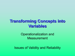 Transforming Concepts into Variables