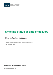 Smoking at Delivery Guidance