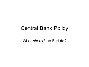 Central Bank Policy
