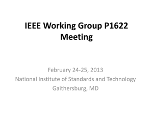 Complete presentation slides - IEEE Standards Working Group Areas