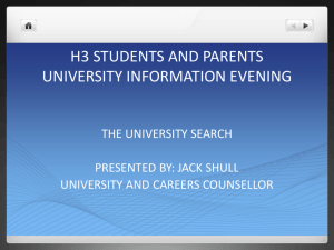 h3 students and parents university information evening