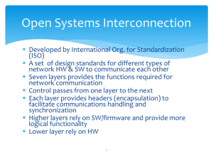 Open Systems Interconnection