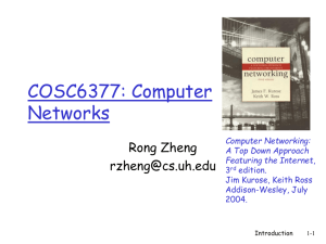 Lecture 2 - Department of Computing and Software
