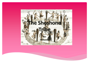 The Shoshone Tribe By