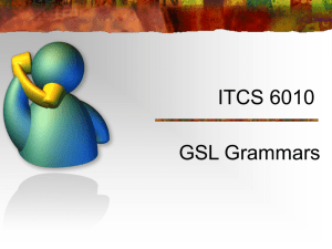 Nuance GSL Grammars - Personal Web Pages