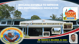 brigada eskwela to improve key performance