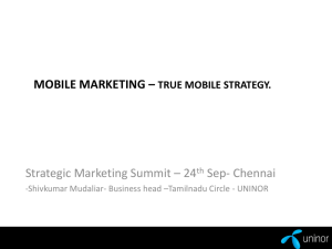 Mobile Marketing – True Mobile strategy.