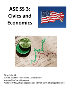 Civics and Economics - Adult Basic Skills Professional Development