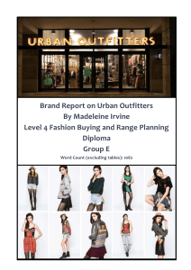 Brand Report on Urban Outfitters
