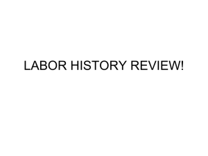 labor history review! - apusmiskinis2012-2013