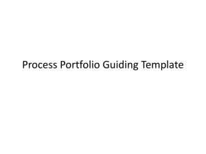 Process Portfolio Guiding Template