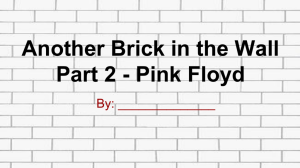 Another Brick in the Wall Part 2 - Pink Floyd