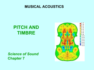 pitch and timbre