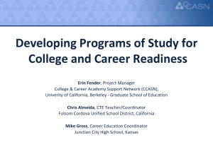 Program of Study for Career Academies and SLCs