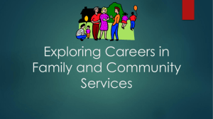 Exploring Careers in Family and Community Services